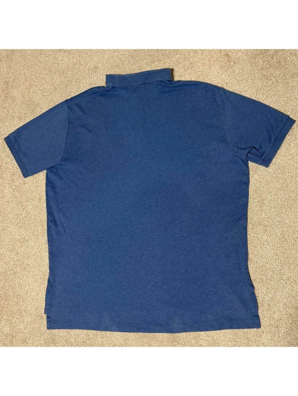 Polo Ralph Lauren Polo Shirt Men Size XL Blue w/ Pink Pony Short Sleeve